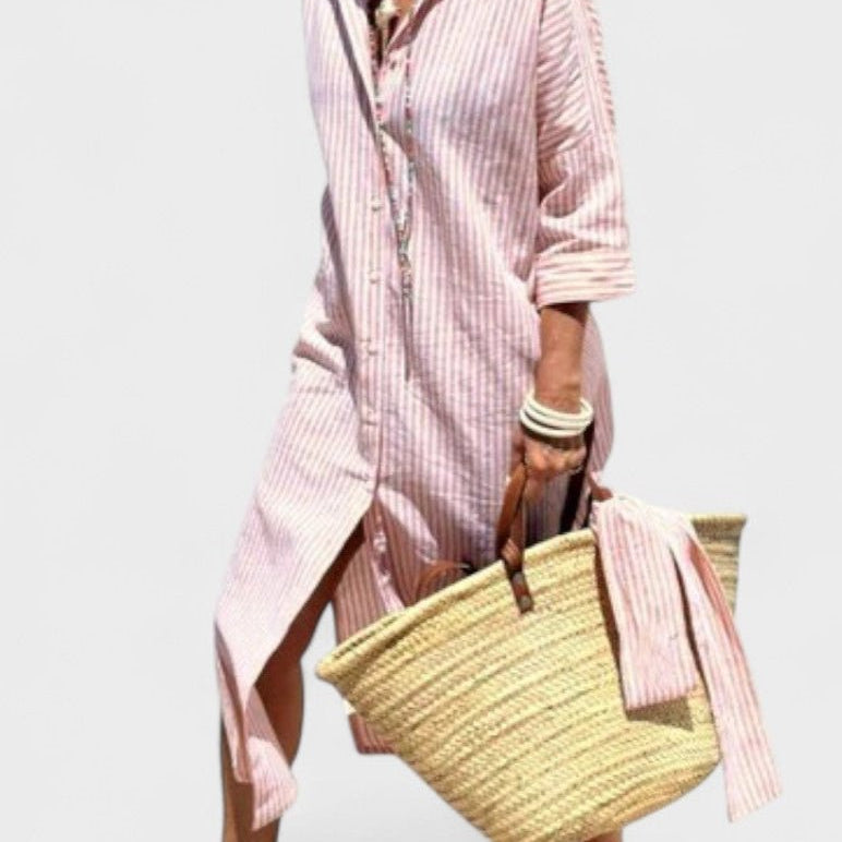 Veronica™ – Camisa Clássica Listrada - Ines Braga