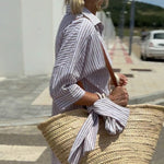 Veronica™ – Camisa Clássica Listrada - Ines Braga