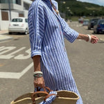 Veronica™ – Camisa Clássica Listrada - Ines Braga