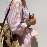 Veronica™ – Camisa Clássica Listrada - Ines Braga