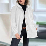 🍂 Veste à capuche en velours décontractée pour l'automne - Ines Braga