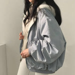 Veste à capuche réversible en laine teddy - Ines Braga