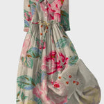 Vestido Boêmio Floral - Ines Braga