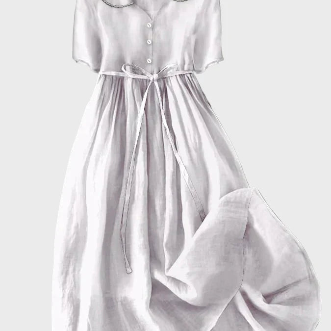 Vestido Clássico com Botões - Ines Braga