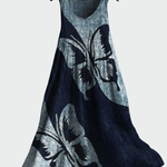 Vestido com Estampa de Borboletas - Ines Braga