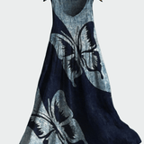 Vestido com Estampa de Borboletas - Ines Braga