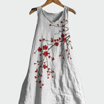 Vestido com Estampa de Cerejeiras em Flor - Ines Braga