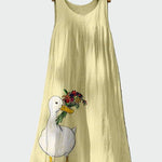 Vestido com Estampa de Pata de Pato - Ines Braga