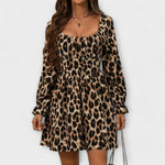 Vestido com estampado de leopardo encantador - Ines Braga