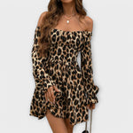 Vestido com estampado de leopardo encantador - Ines Braga