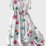 Vestido com Flores de Primavera - Ines Braga