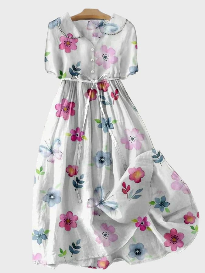 Vestido com Flores de Primavera - Ines Braga