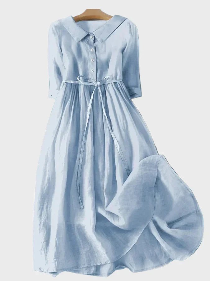 Vestido com Gola Elegante - Ines Braga