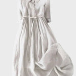 Vestido com Gola Elegante - Ines Braga