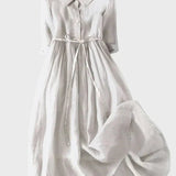 Vestido com Gola Elegante - Ines Braga