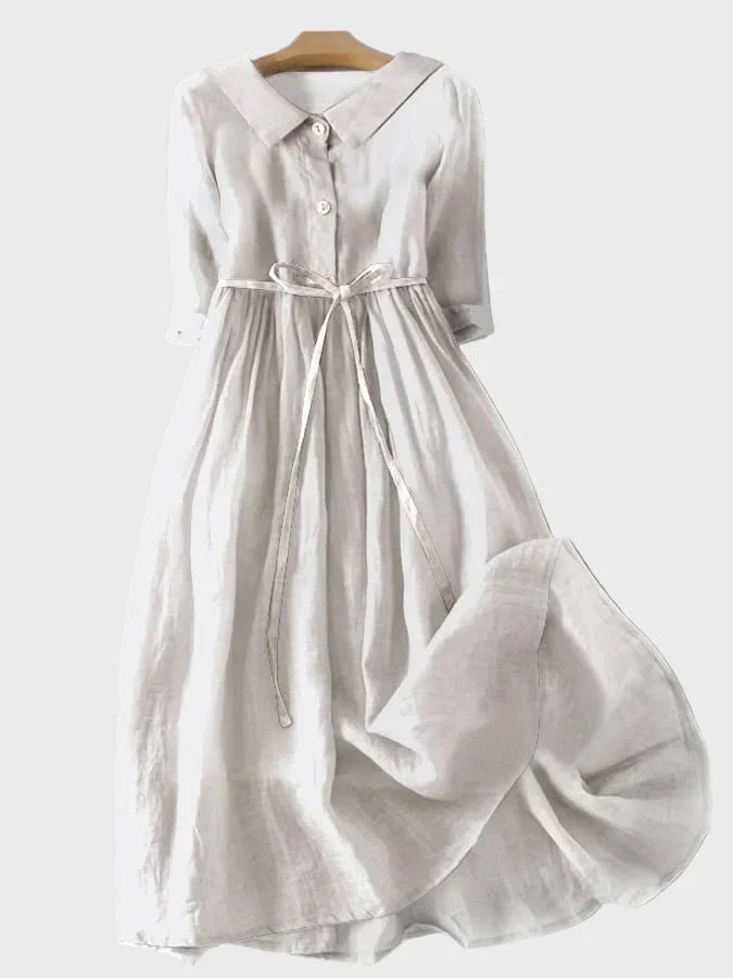 Vestido com Gola Elegante - Ines Braga