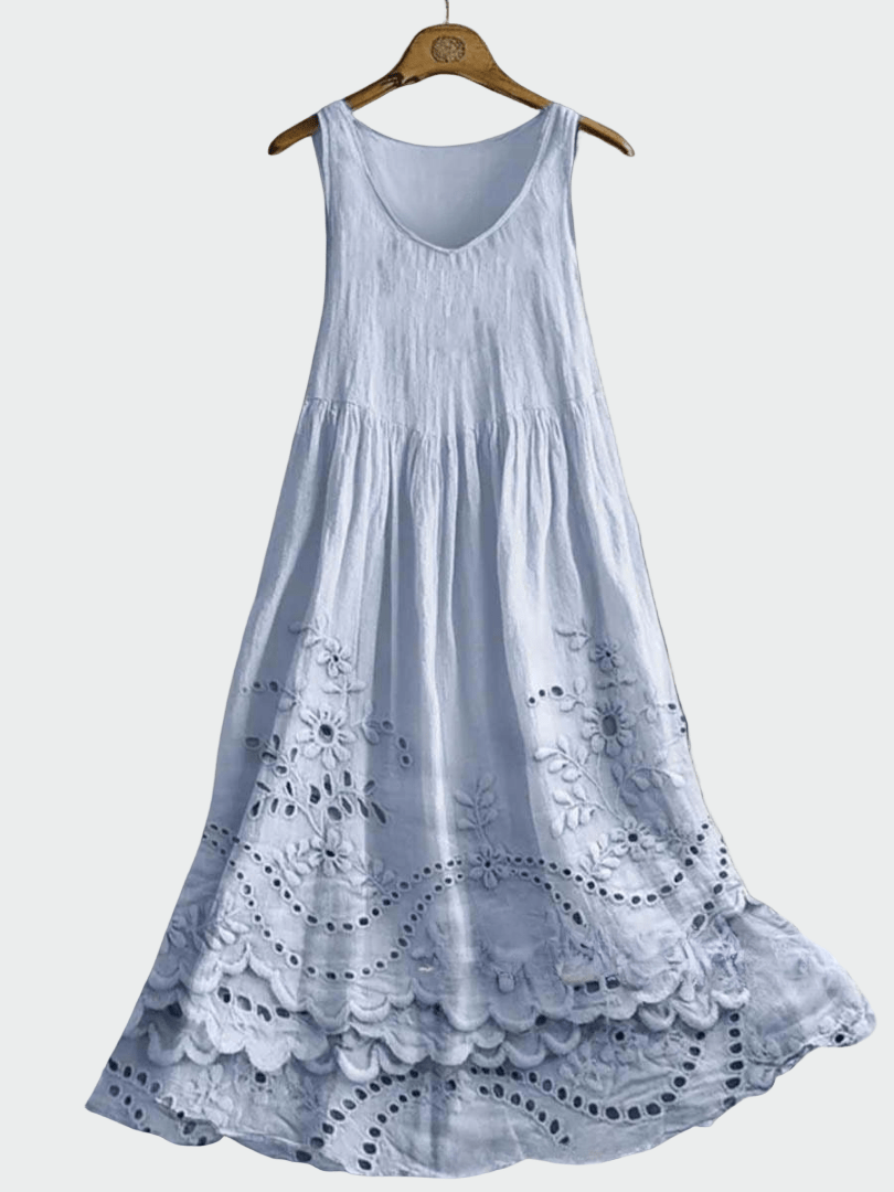 Vestido com Renda Inglesa - Ines Braga