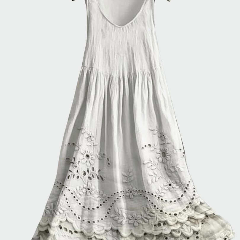 Vestido com Renda Inglesa - Ines Braga