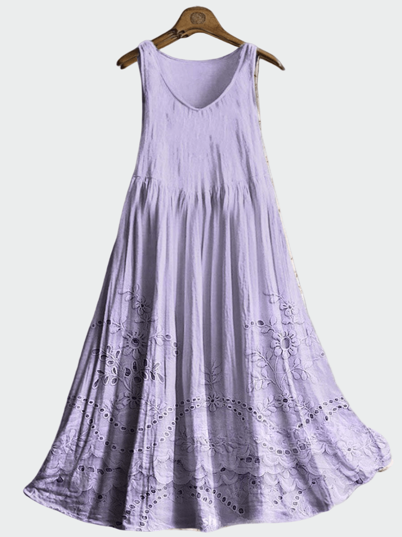 Vestido com Renda Inglesa - Ines Braga