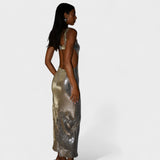 Vestido de gala Sparkle Silver - Edição de noite - Ines Braga