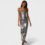 Vestido de gala Sparkle Silver - Edição de noite - Ines Braga