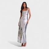 Vestido de gala Sparkle Silver - Edição de noite - Ines Braga