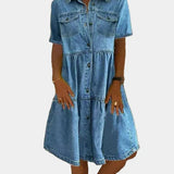 Vestido de Jeans Boémio - Ines Braga