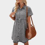 Vestido de Jeans Diário - Ines Braga