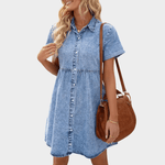 Vestido de Jeans Diário - Ines Braga