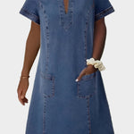 Vestido de Jeans Macio - Ines Braga