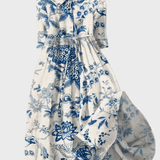 Vestido de Porcelana Floral - Ines Braga