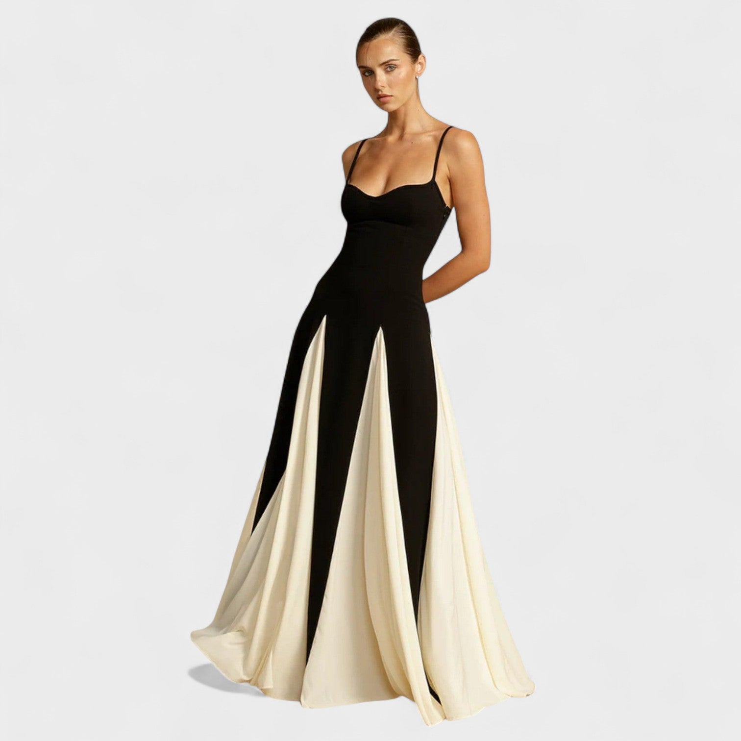 Vestido Gala Noir Ivory - Ines Braga