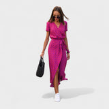 Vestido Lírio Rosa - Estilo Boho Chic - Ines Braga