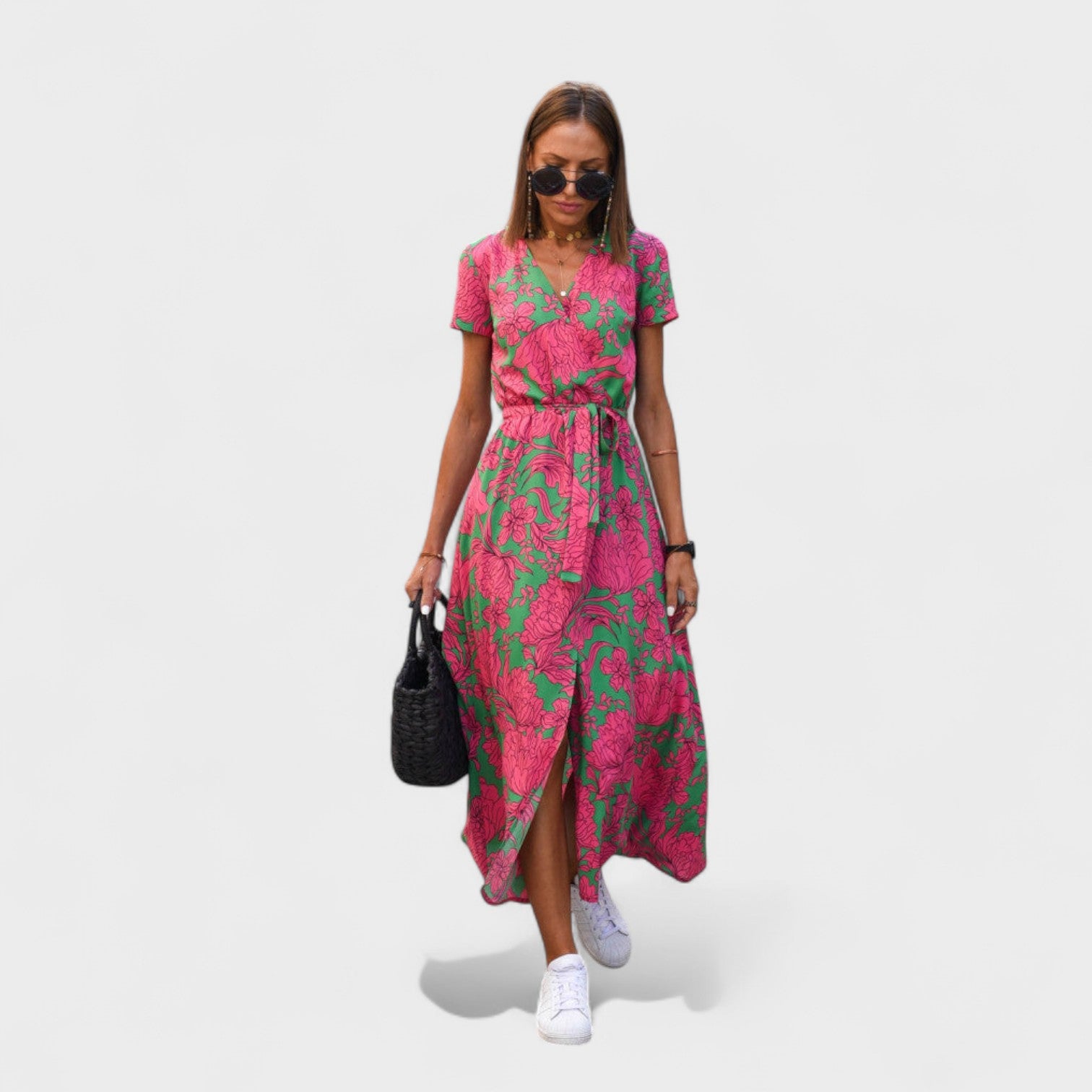 Vestido Lírio Rosa - Estilo Boho Chic - Ines Braga