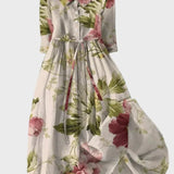 Vestido Longo de Estilo Botânico - Ines Braga