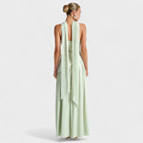 Vestido Maliyah - Corte assimétrico Hortelã - Ines Braga