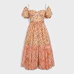 Vestido Valentina Floral Coral - Ines Braga