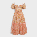 Vestido Valentina Floral Coral - Ines Braga