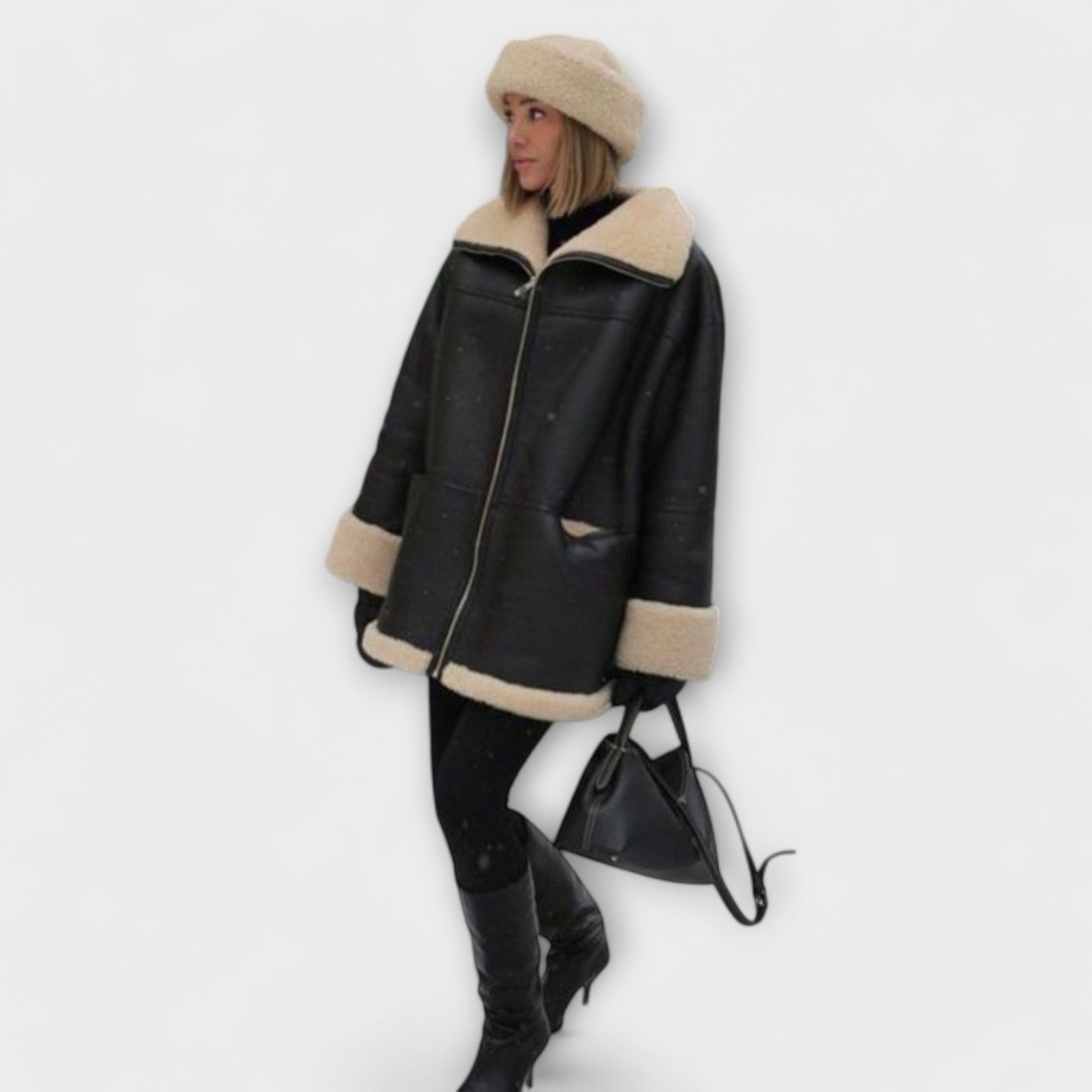 Vitória - Casaco de Couro - Ines Braga