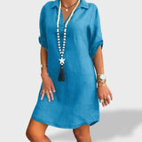 Vitória™ | Vestido Fresco de Linho de Verão - Ines Braga