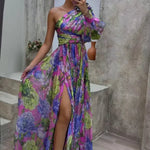 Whitney | Vestido Elegante e Fluido de Ombro para Eventos de Verão - Ines Braga