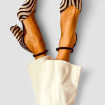 Zebrina™ | Sandálias com salto médio e padrão de zebra - Ines Braga